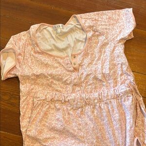 Lake Pink Floral PJ Short Set